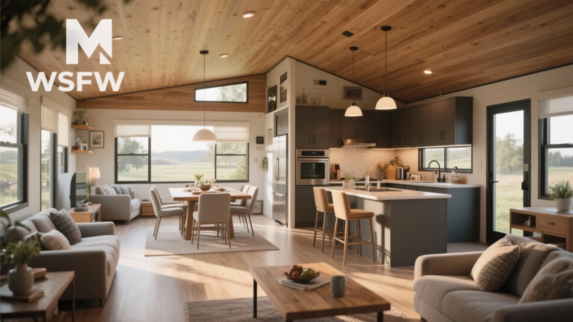 1. Open-Concept Living Area