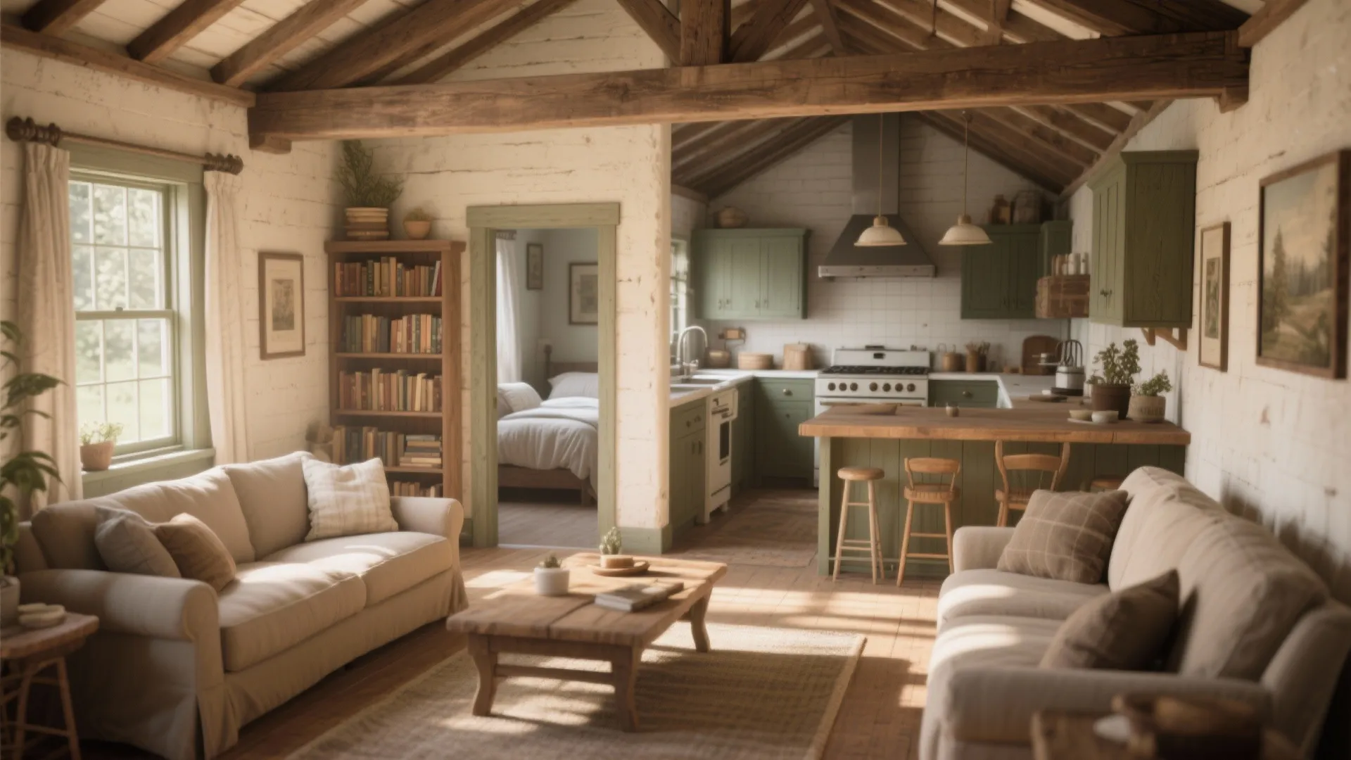 1. Open-concept living with zoned privacy