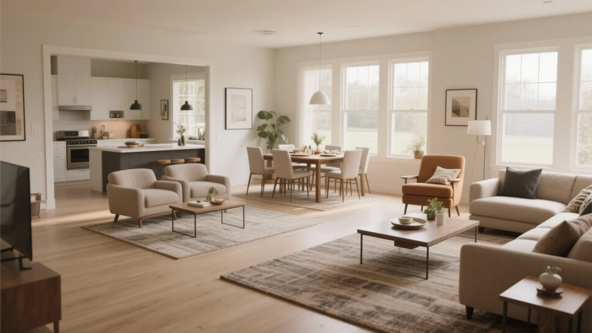 1. Open Concept with Defined Zones