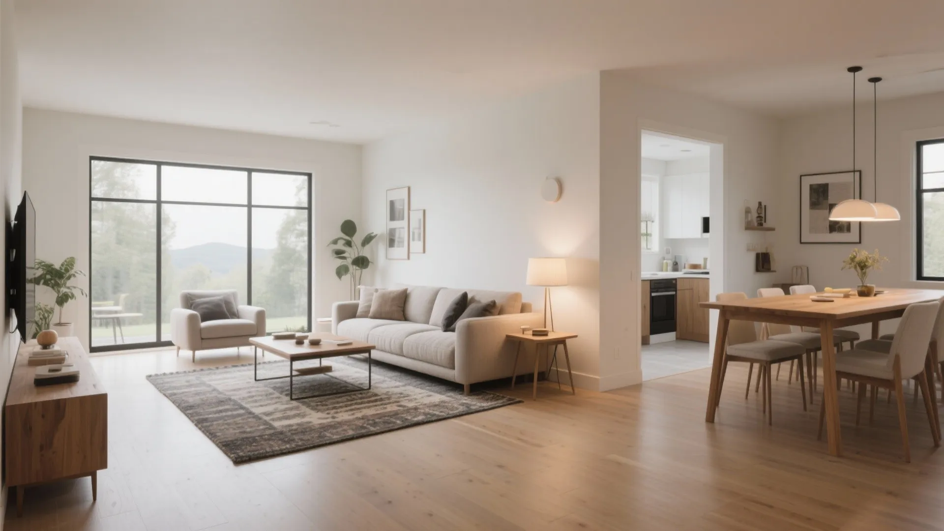 1. Open-Concept Zoning