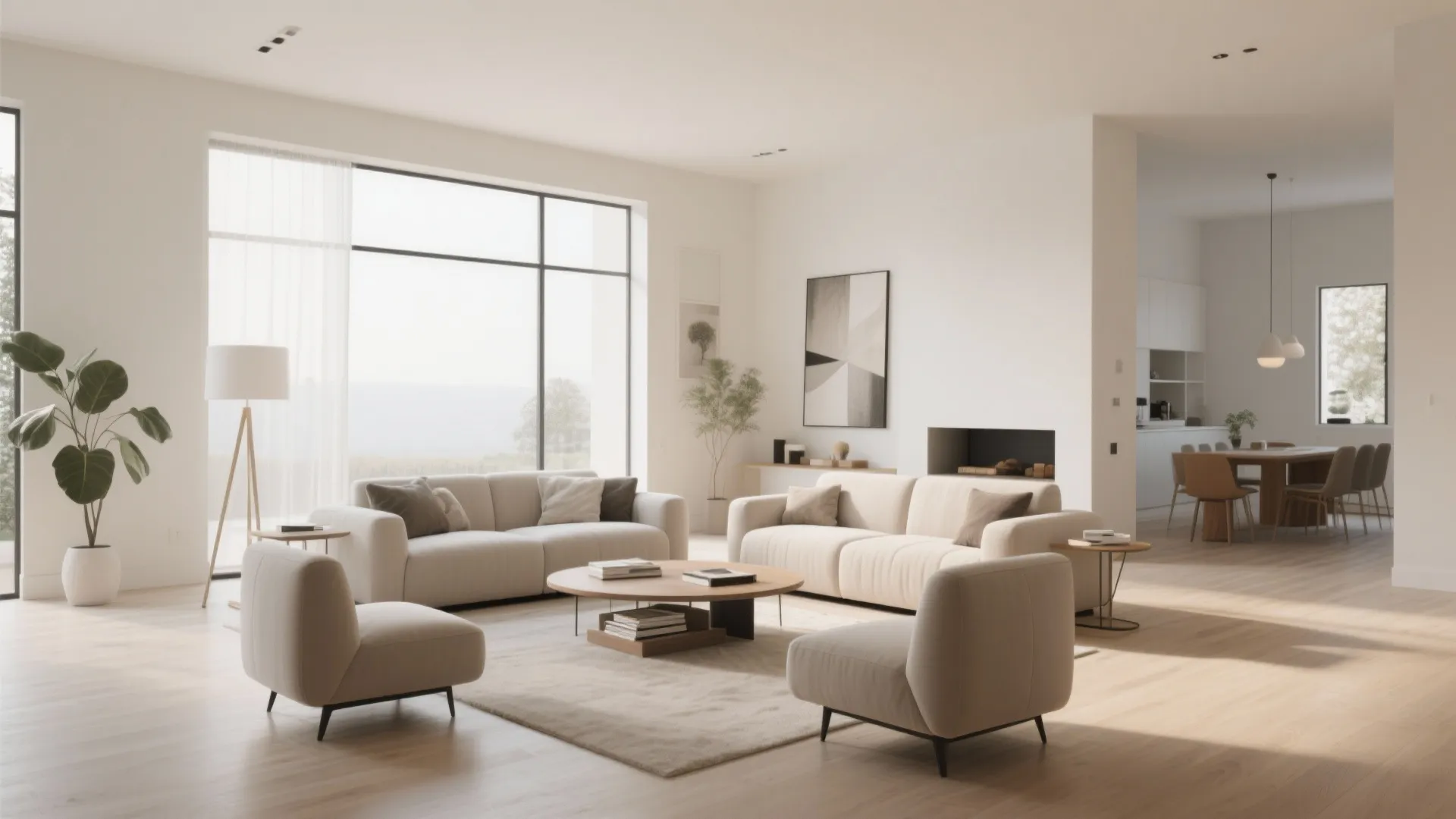 1. Open-Concept Zoning