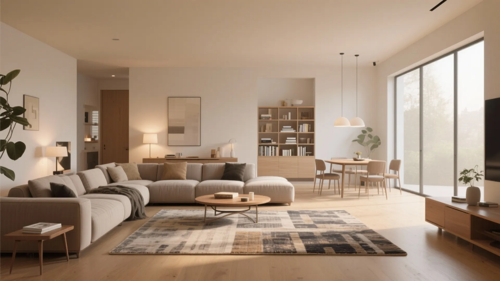 1. Open-Concept Zoning