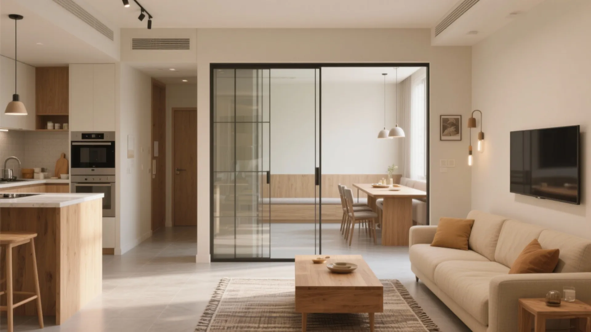 Open-core living with flexible partitions