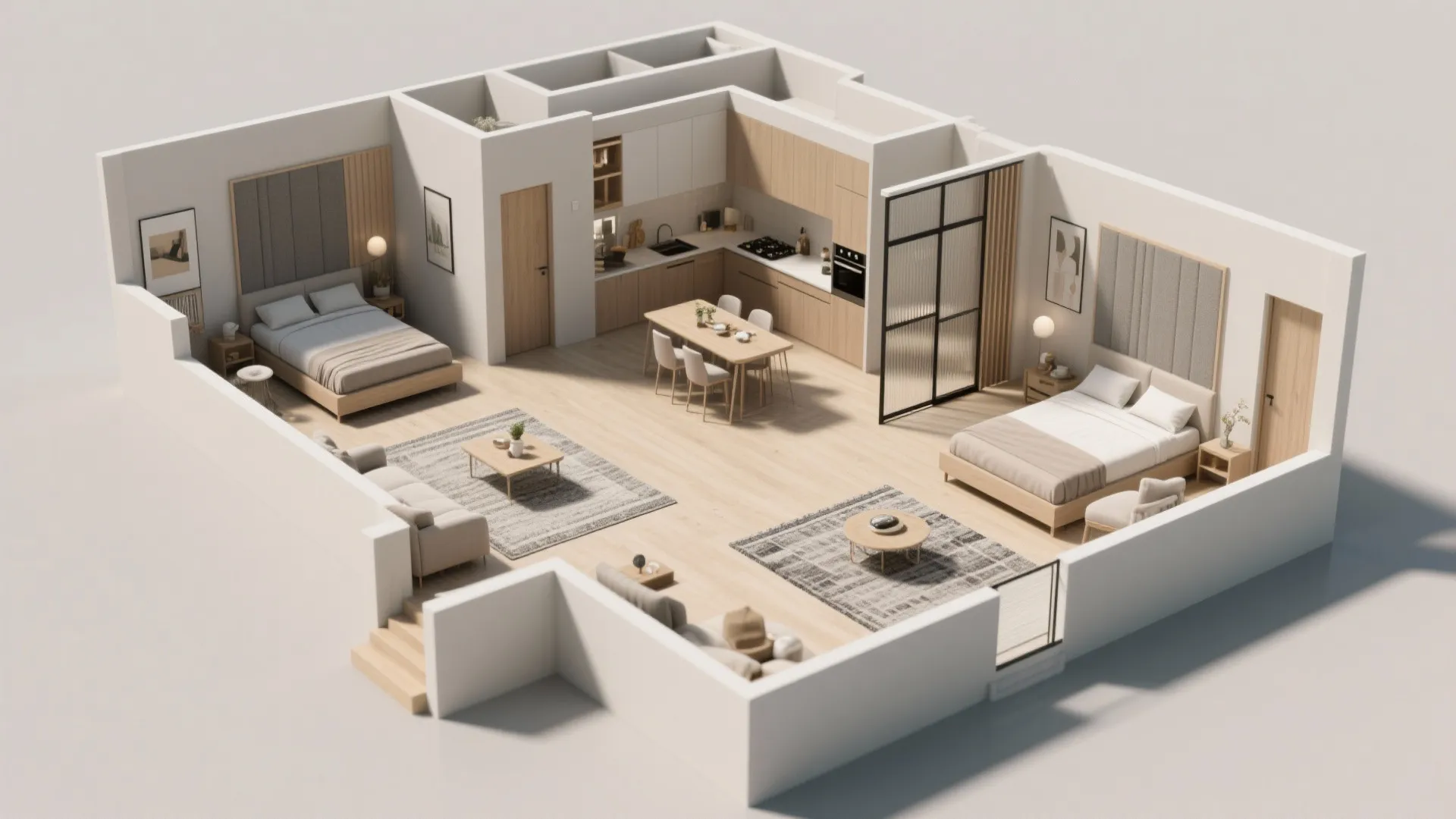 Open-core living with quiet edges