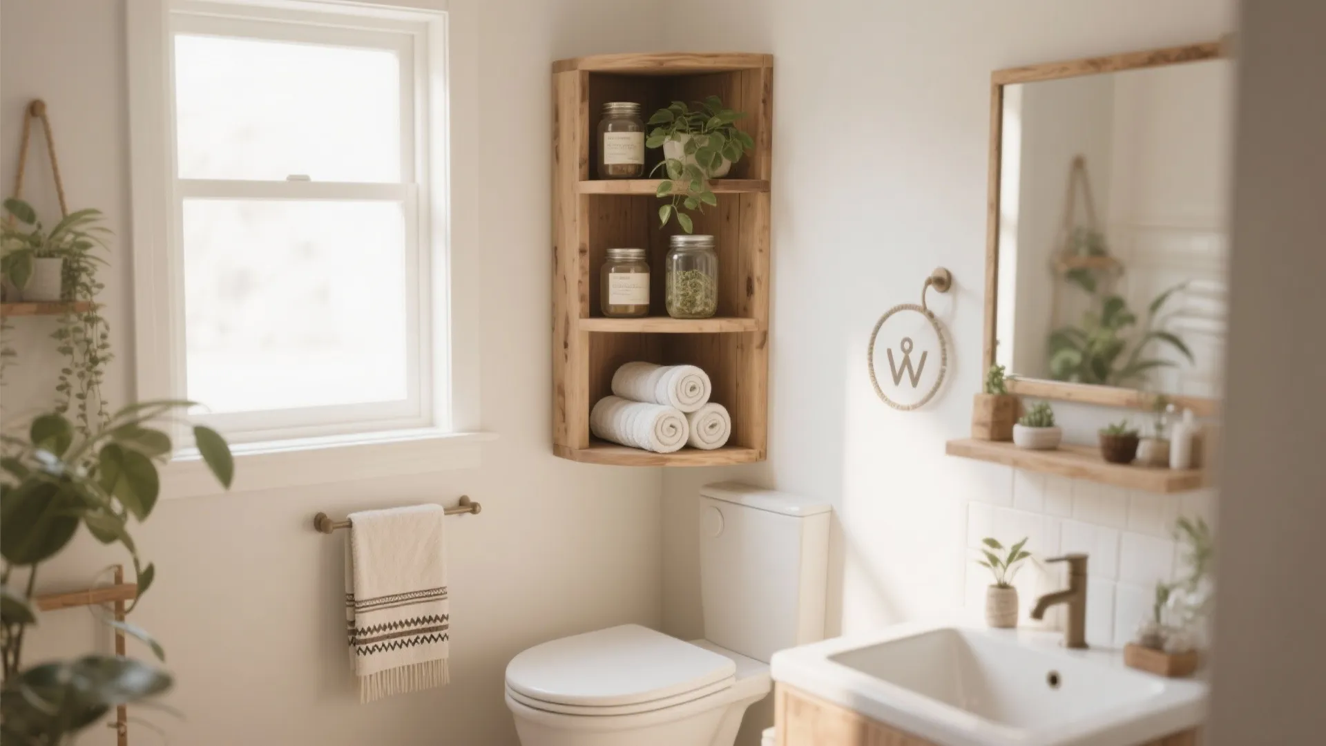 4. Open Corner Shelves