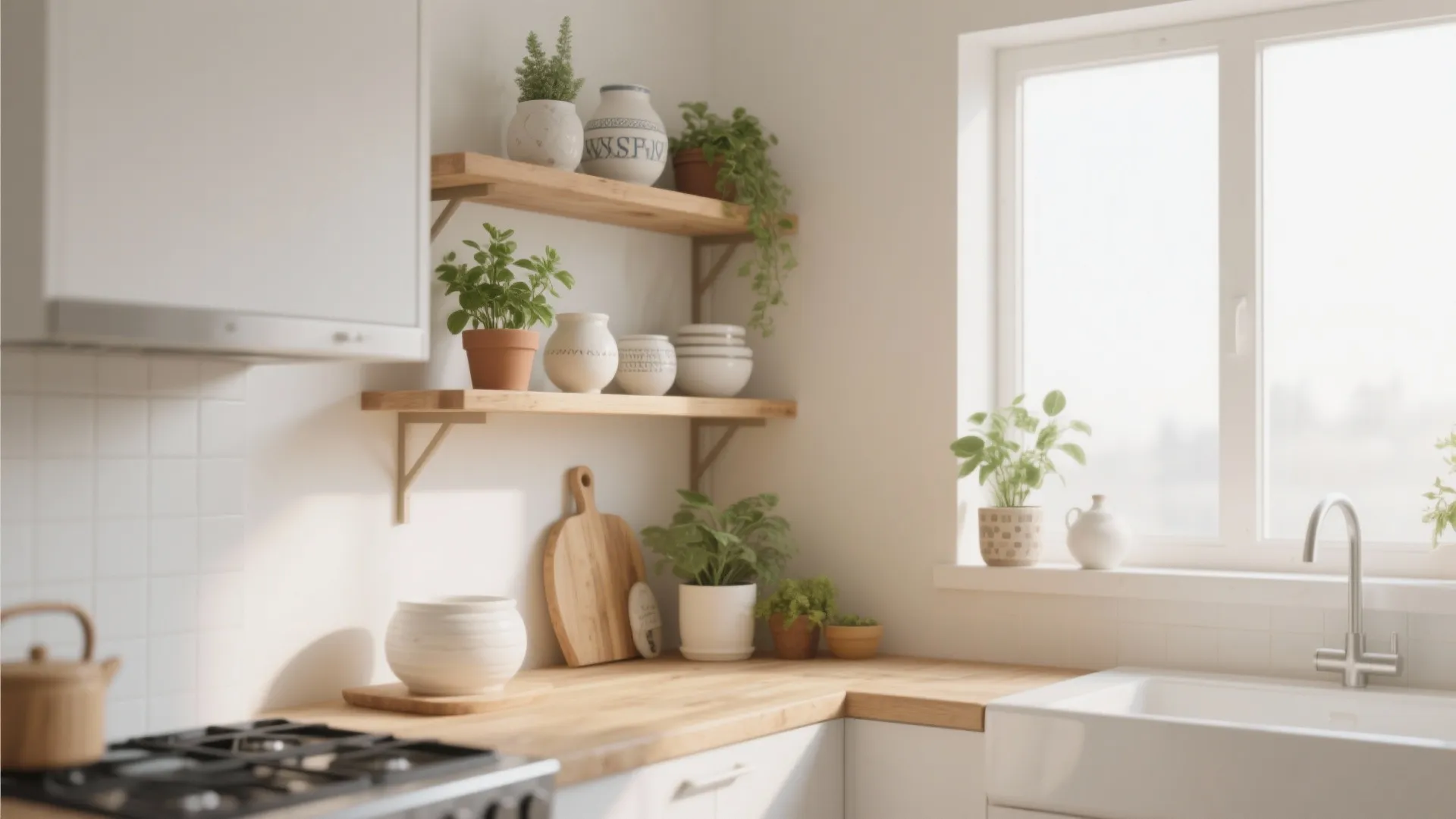 4. Open Corner Shelving