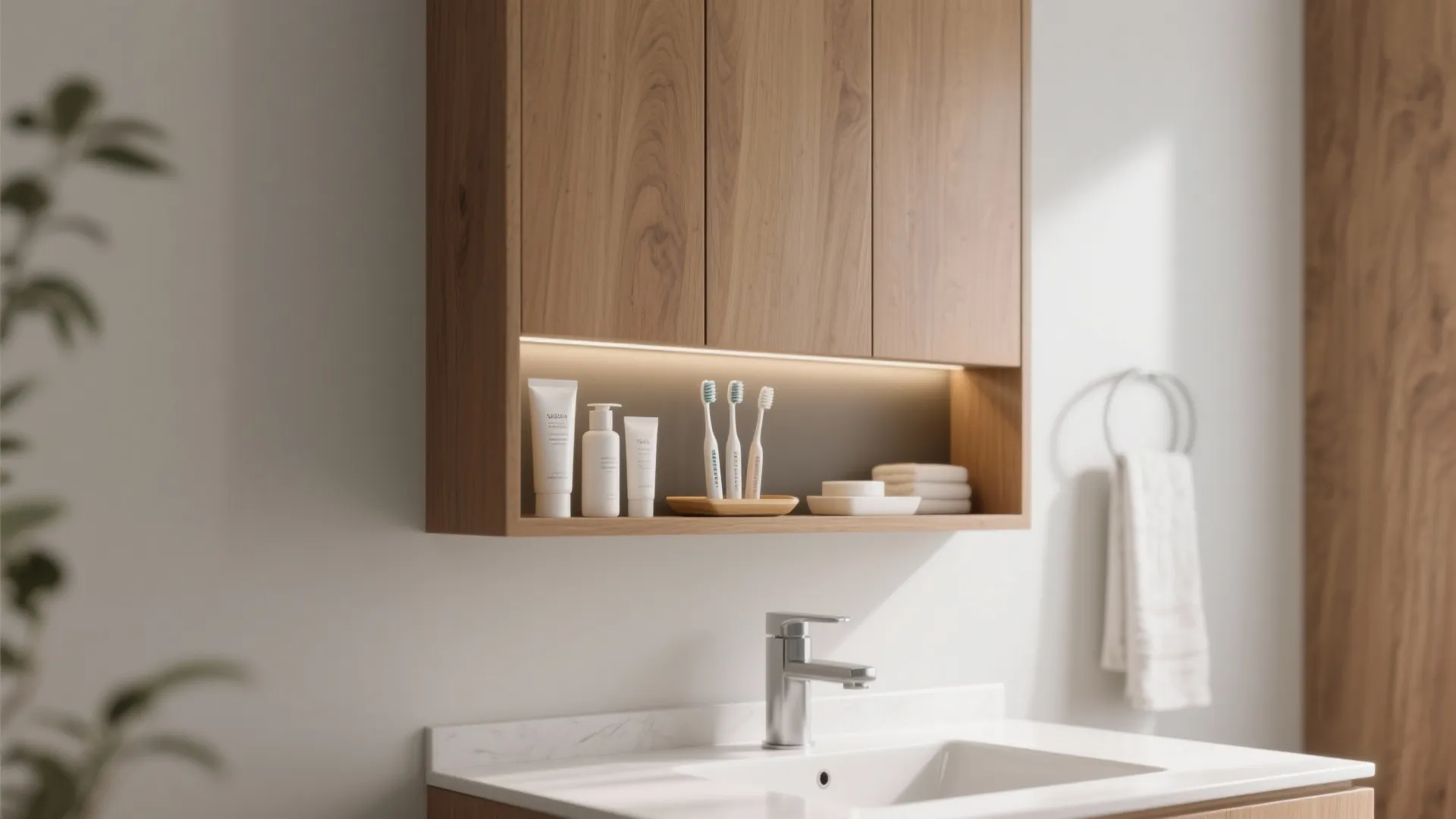 Open-box and door combo for daily/occasional items