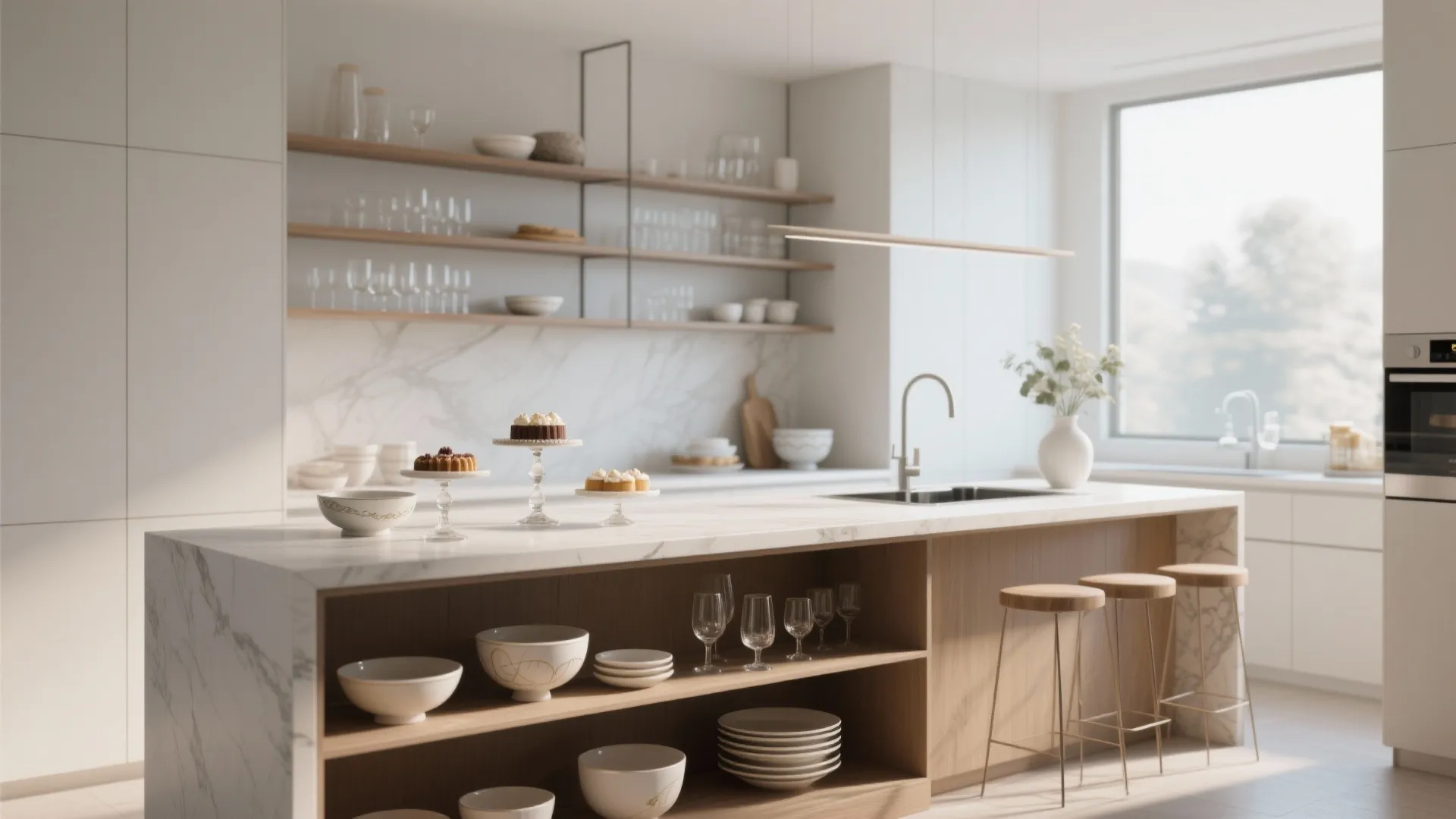 8. Open Display Shelves