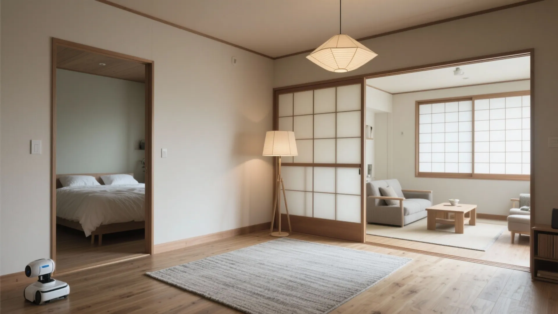 Tips 4: ゾーニングは“ドア開放”を前提に。3LDKでの境界はラグと照明で示す（東京・大阪の賃貸でも実践可）