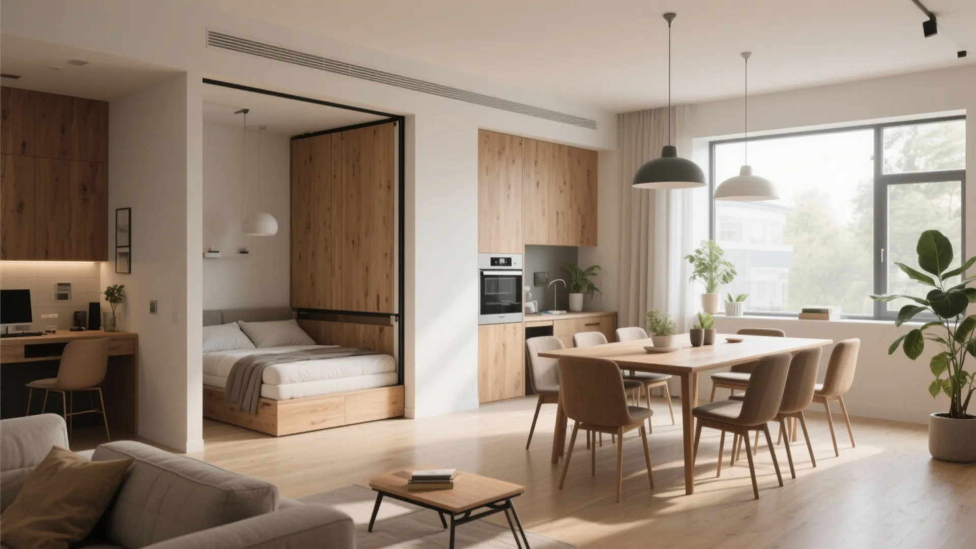 1. Open Living + Flex Bedroom