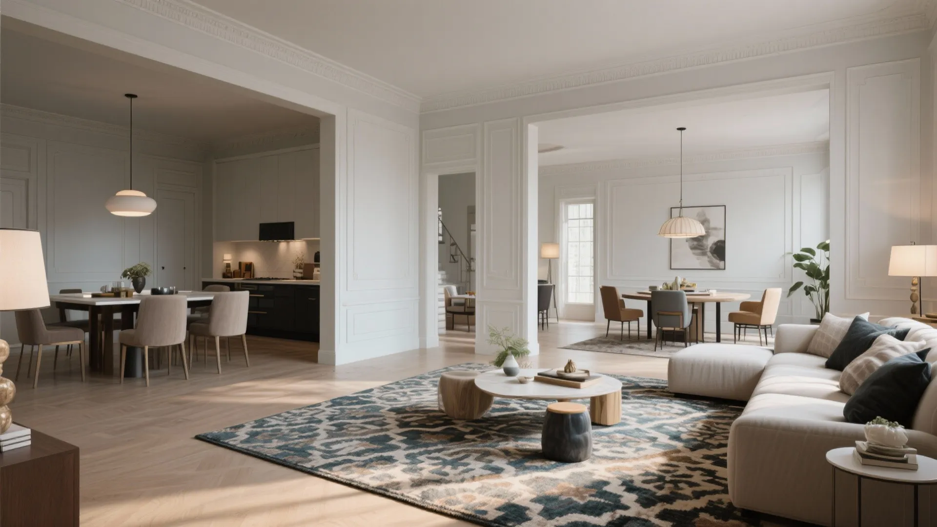 5. Transitional Trim for Open-Plan Flow