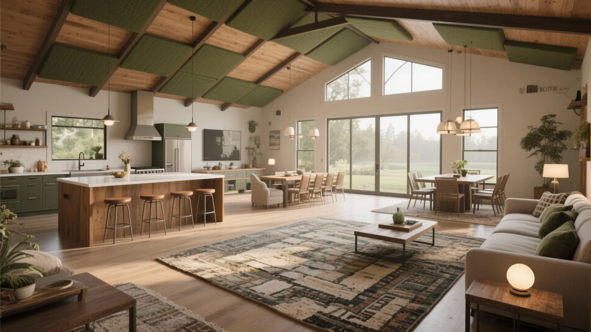 1. Open Great Room with Defined Zones