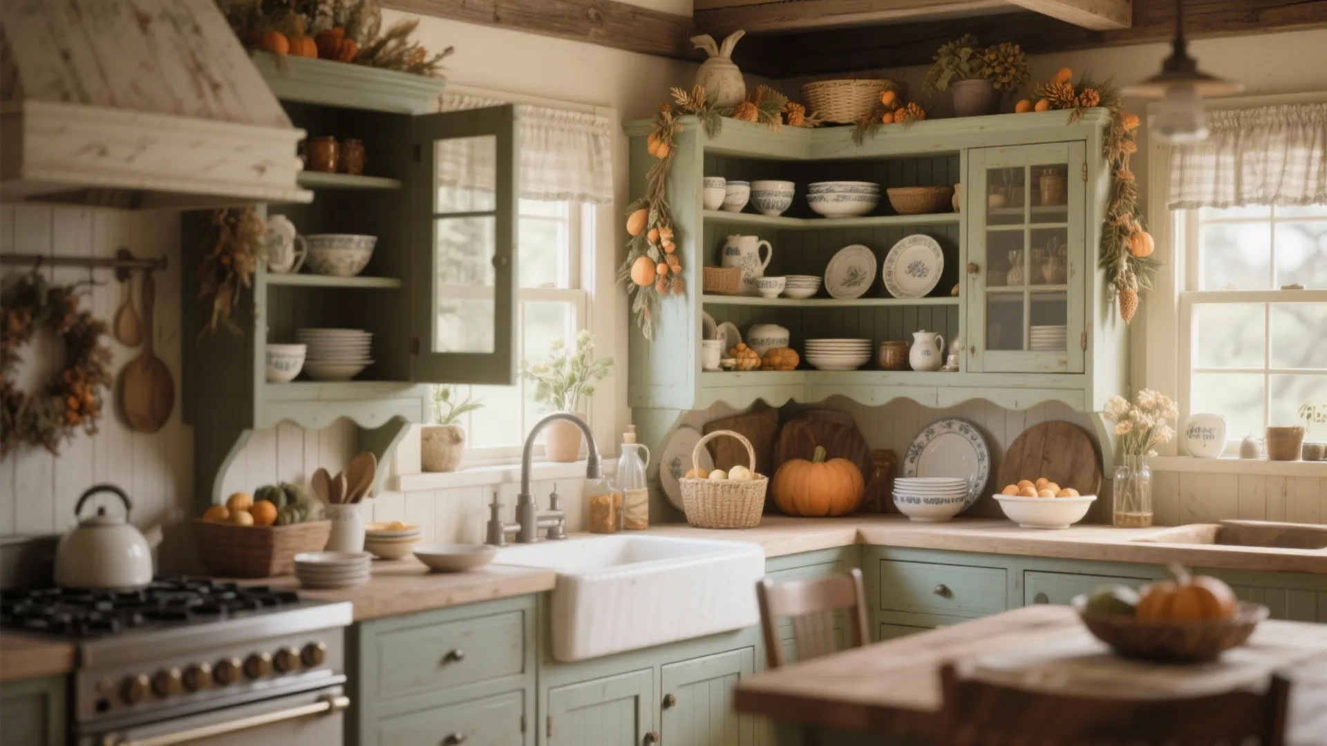 8. Open Hutch Cabinets