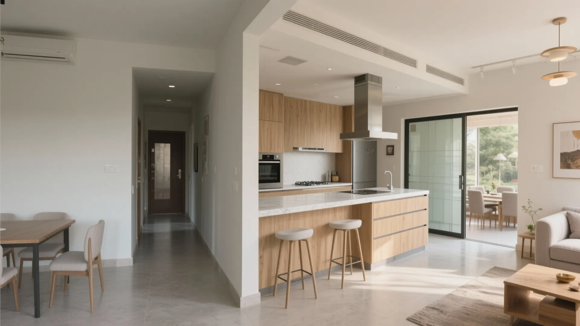 Open-plan living with a hardworking kitchen