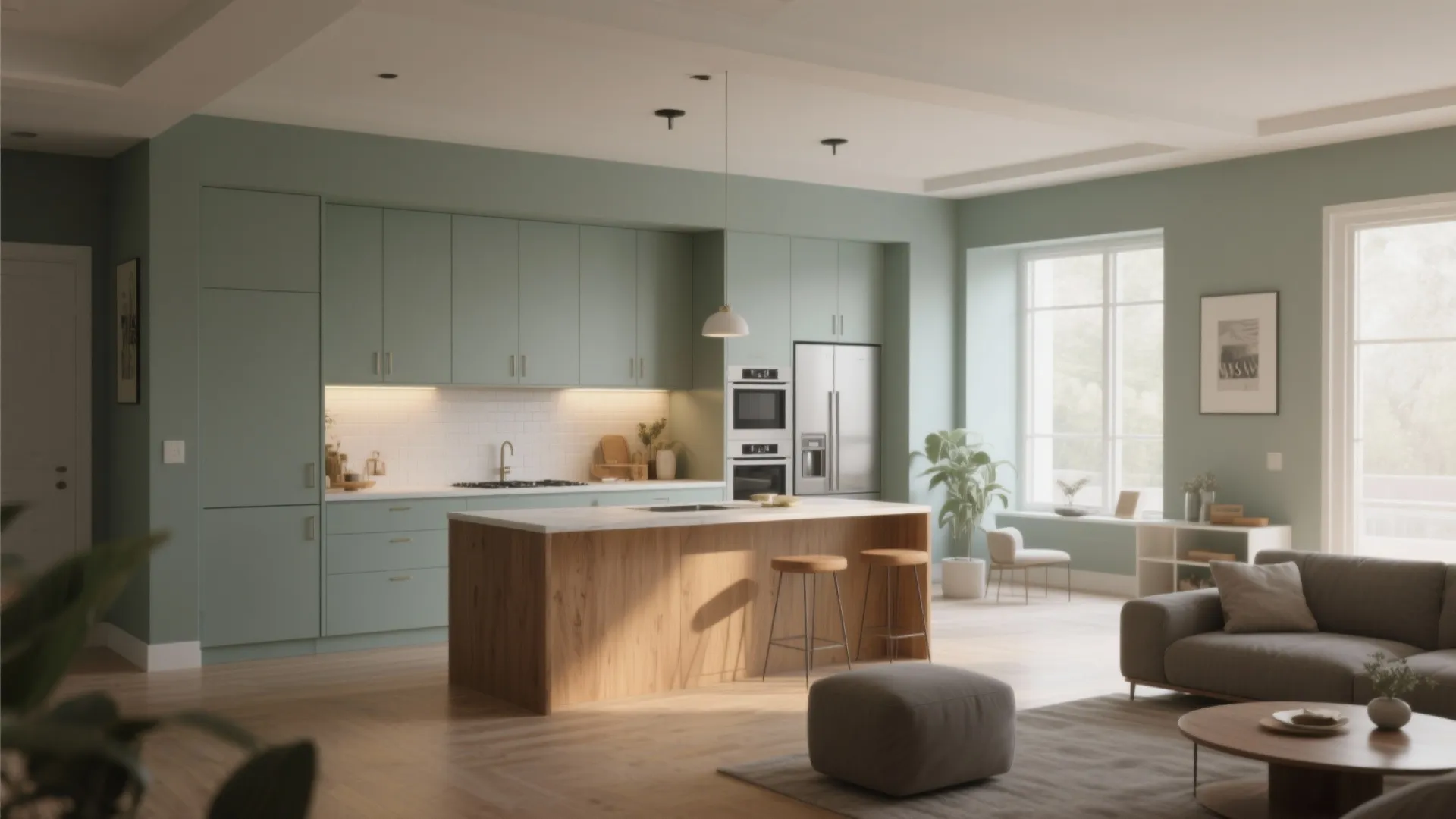 5. Open Layouts and Kitchen Touches