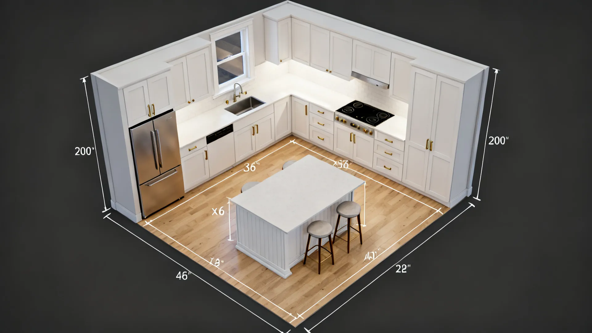4. Open Kitchens: Work Triangle and Island Logic