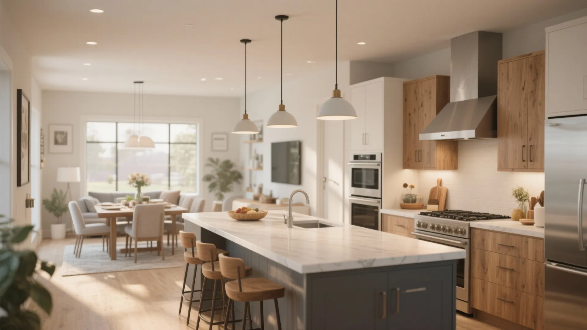 Open Concept Kitchen-Dining Flow