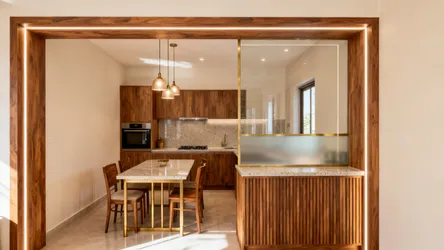 Indian open kitchen entrance with dining room: 5 ideas