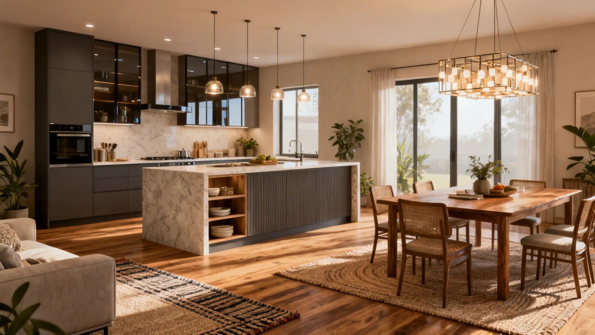 5 Open Kitchen-Dining-Living Ideas: Creative small-space solutions for open kitchen, dining and living layouts