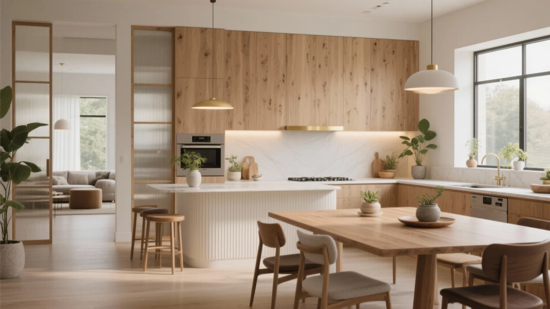 Wooden Partition Design for Kitchen: Creative yet Practical Ideas: 1 Minute to Reimagine Your Kitchen with Smart Wooden Partitions