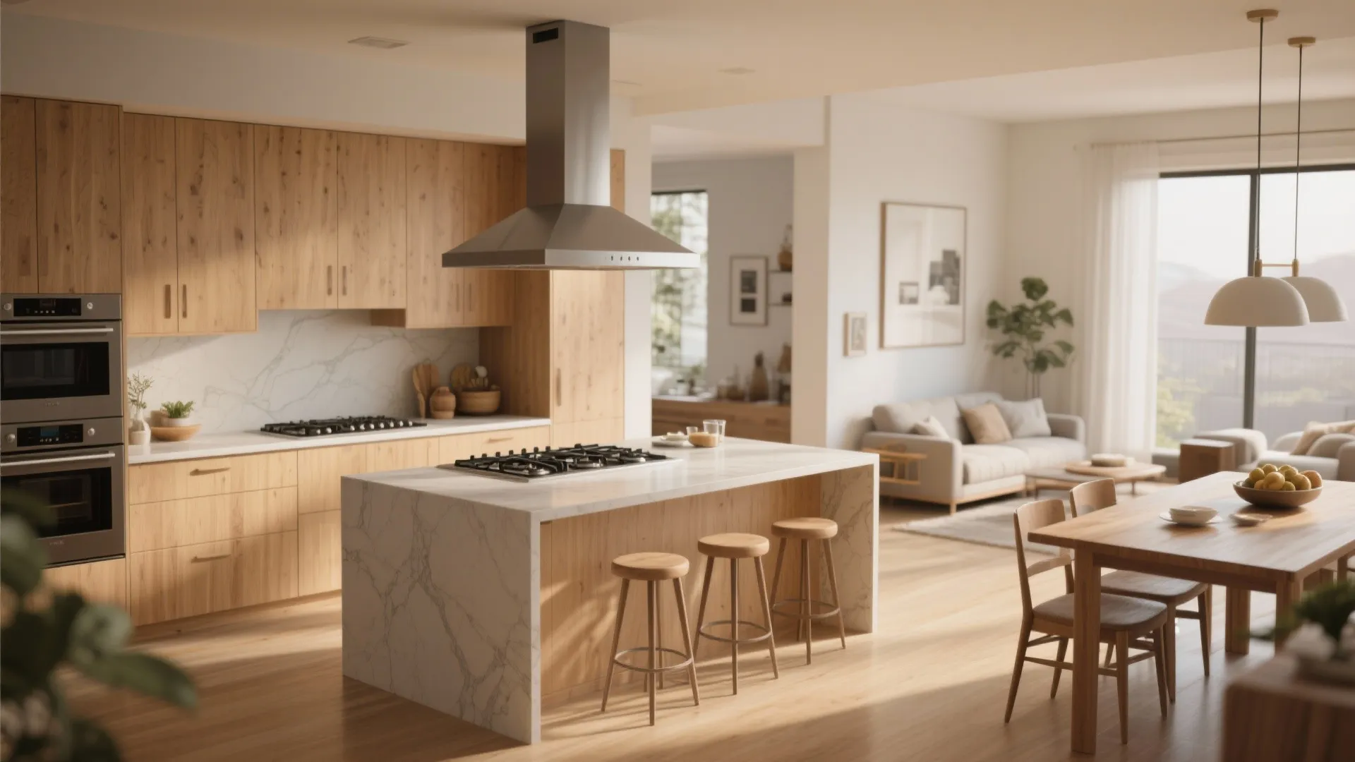 2. Open-Lock Kitchen + Dining