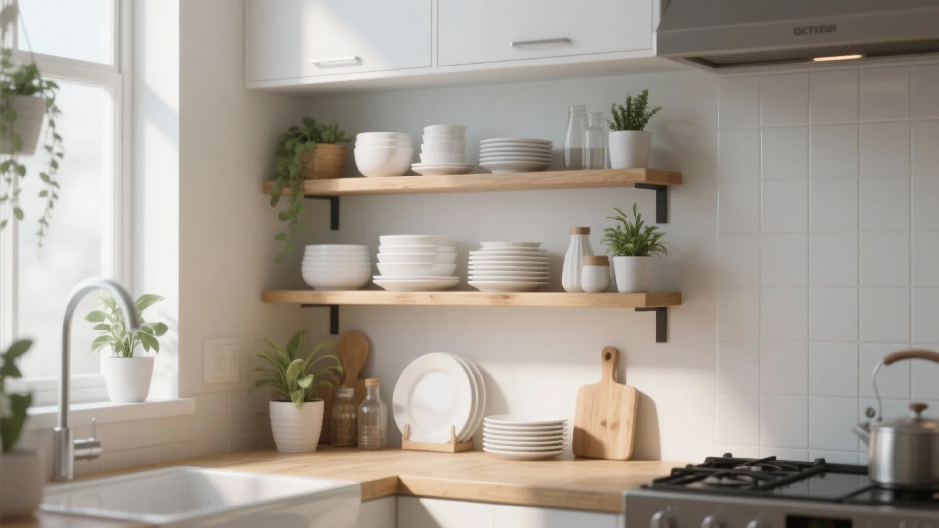 2. Add Open Shelving