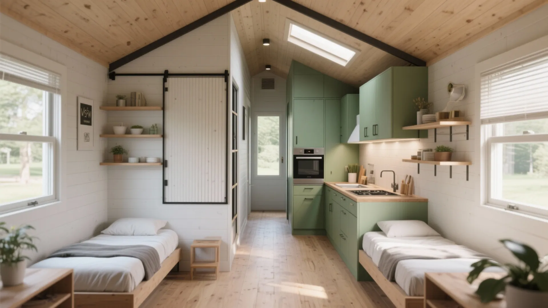 2. Two Bedrooms, Open Kitchen-Walkthrough