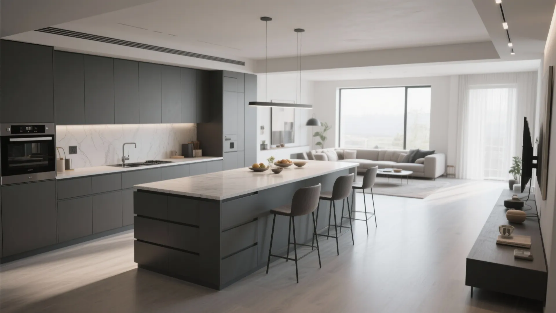 1. Open Layout with Peninsula