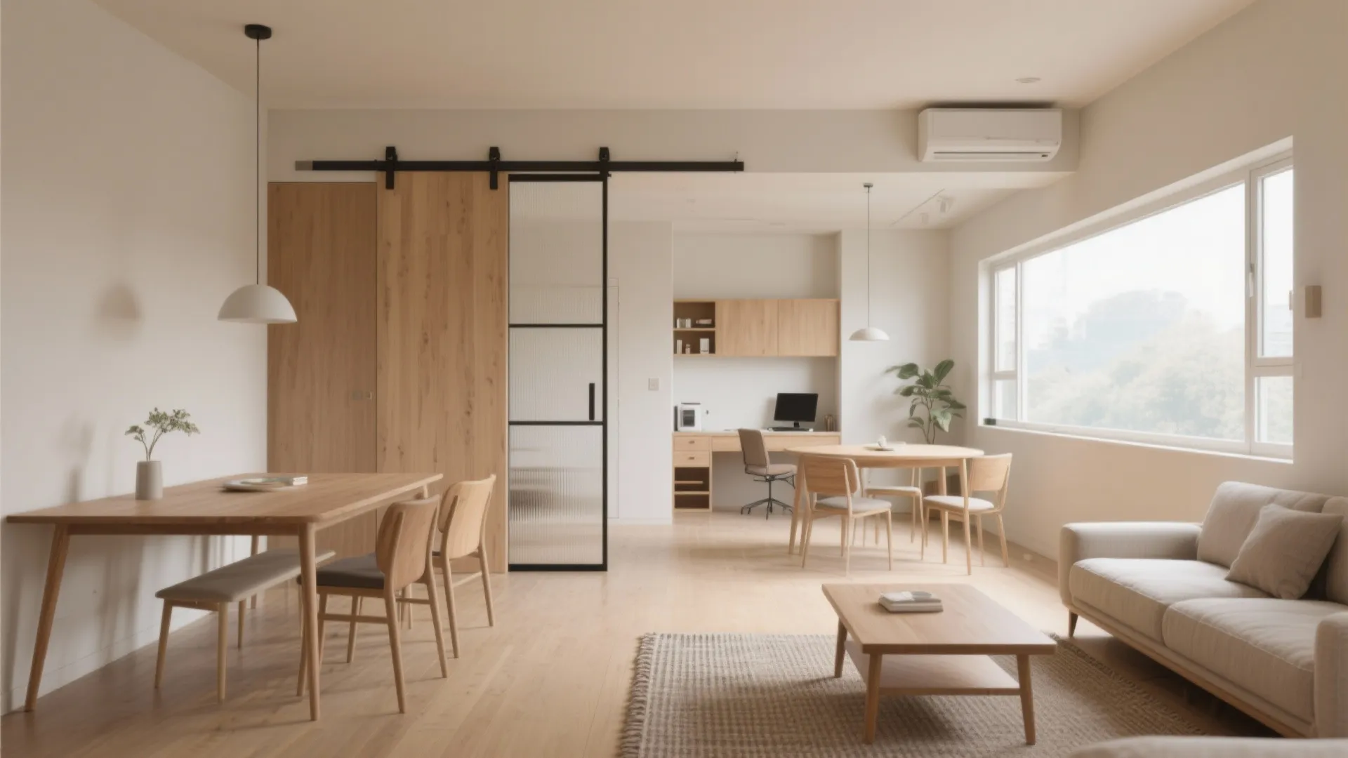 Open-concept living that flexes