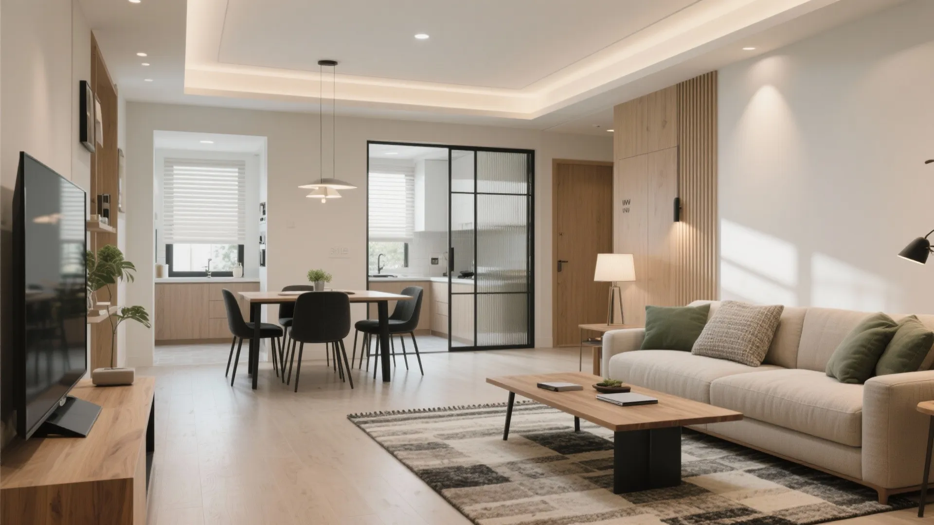 2) Open-Plan Living-Dining That Breathes