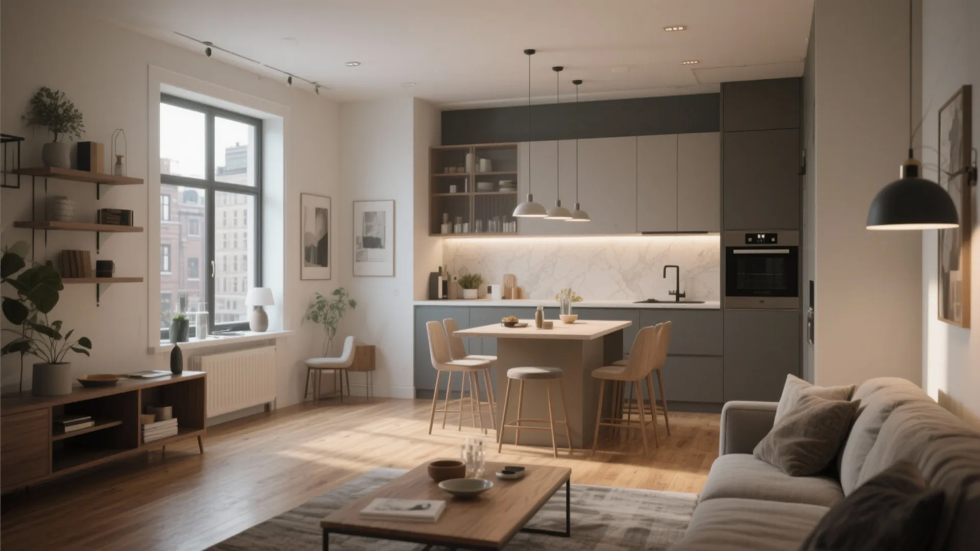 Flexible Living-Dining Combo