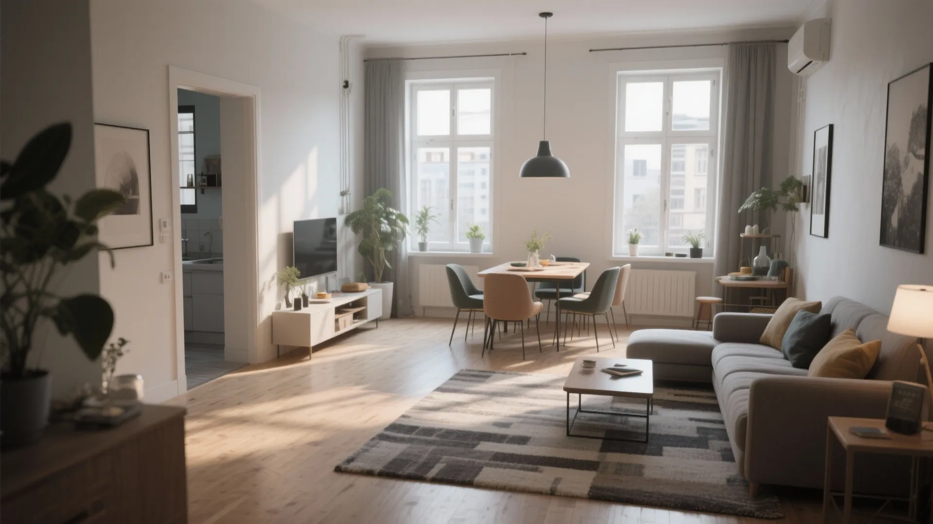 Open Concept Living-Dining Combo