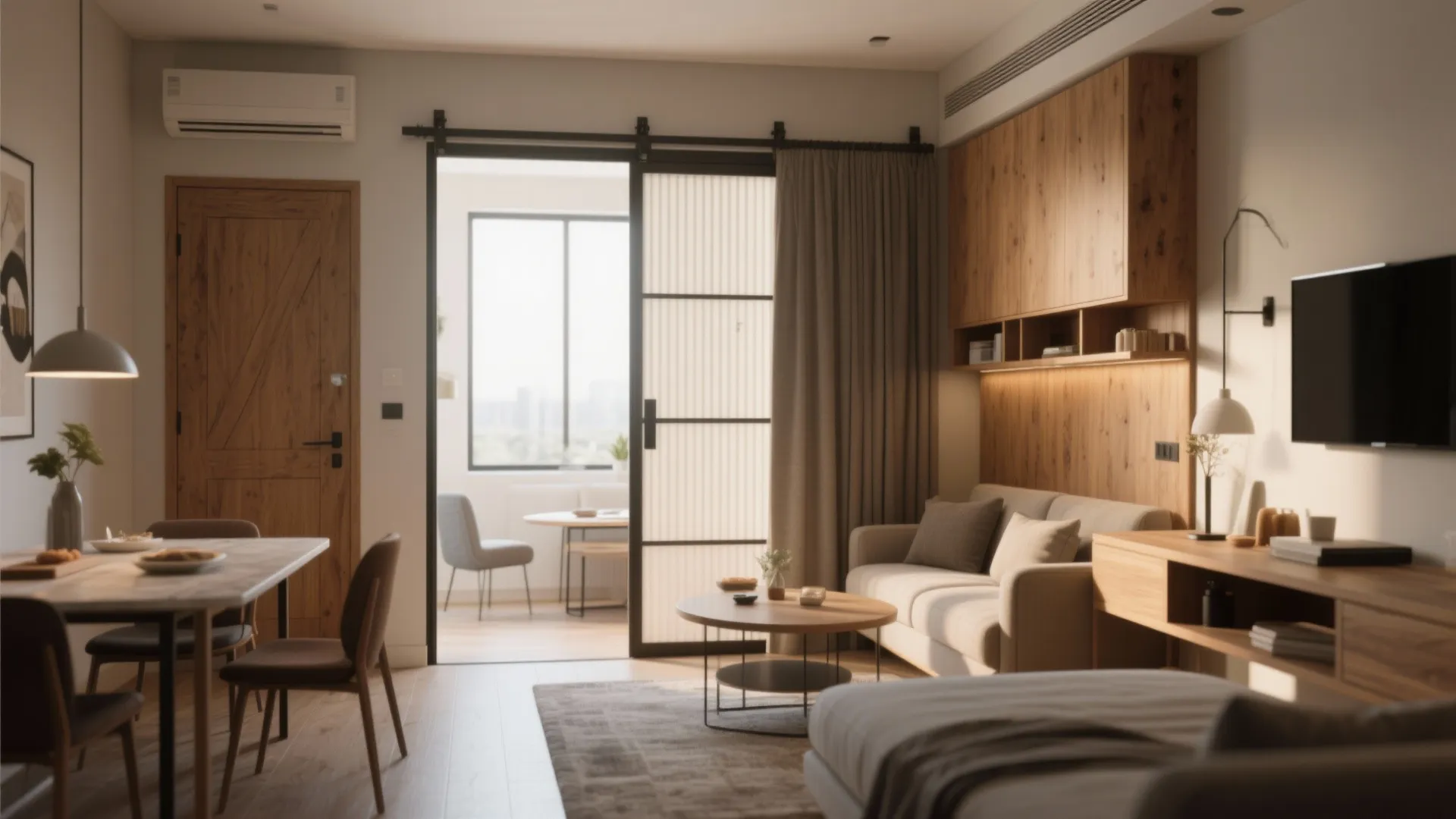 2. Open Living + Flexible Divider