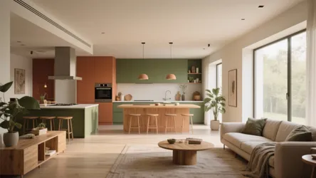 10 Paint Ideas for Open Living Room and Kitchen