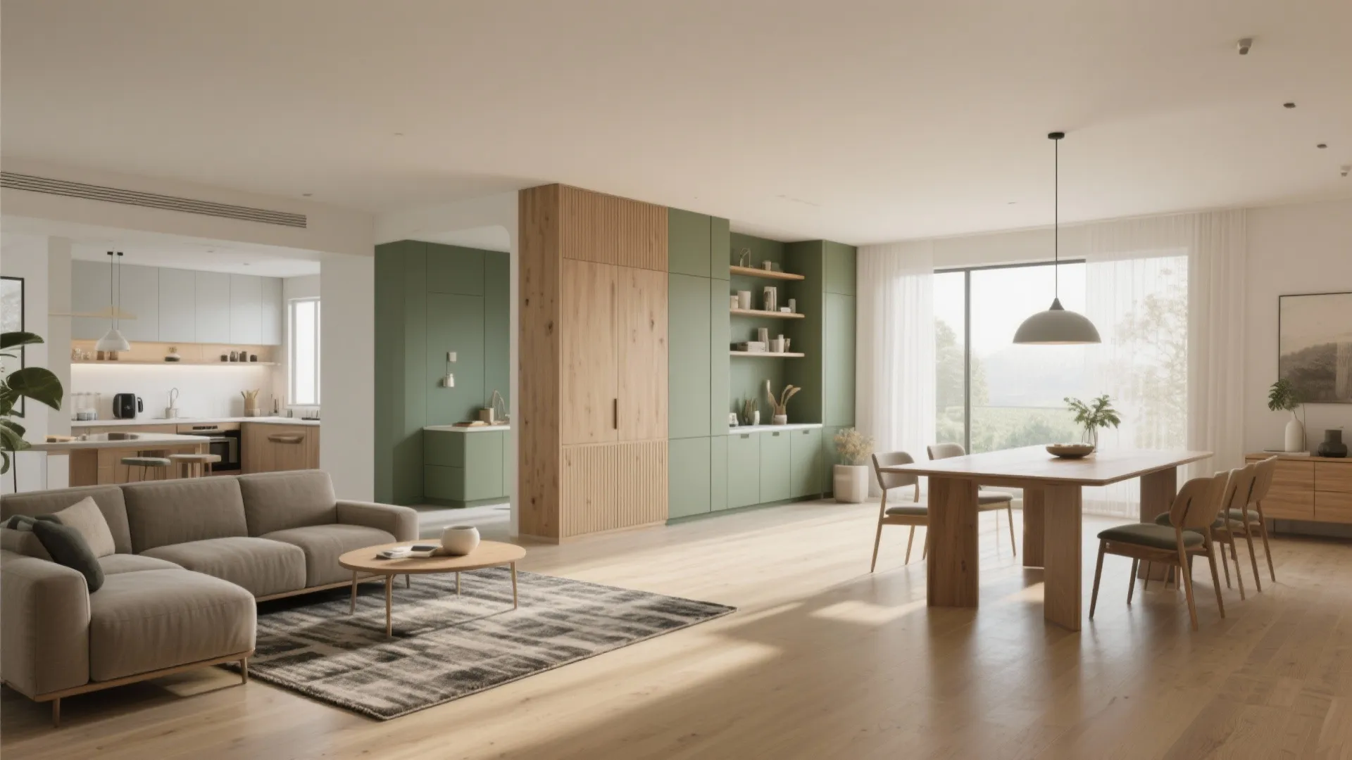 3. Open Living with Zoned Spaces