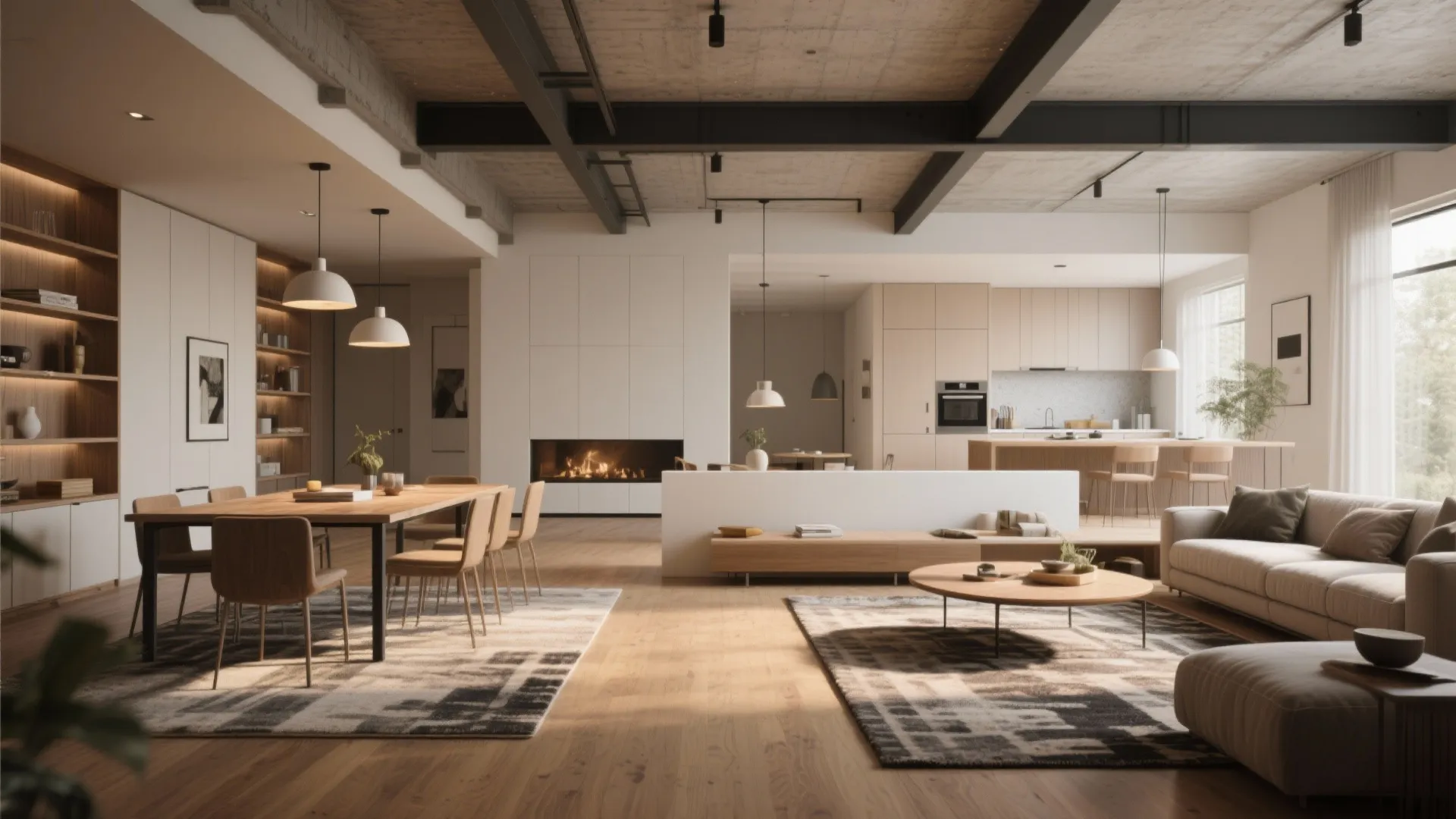 Open Loft with Zoned Living