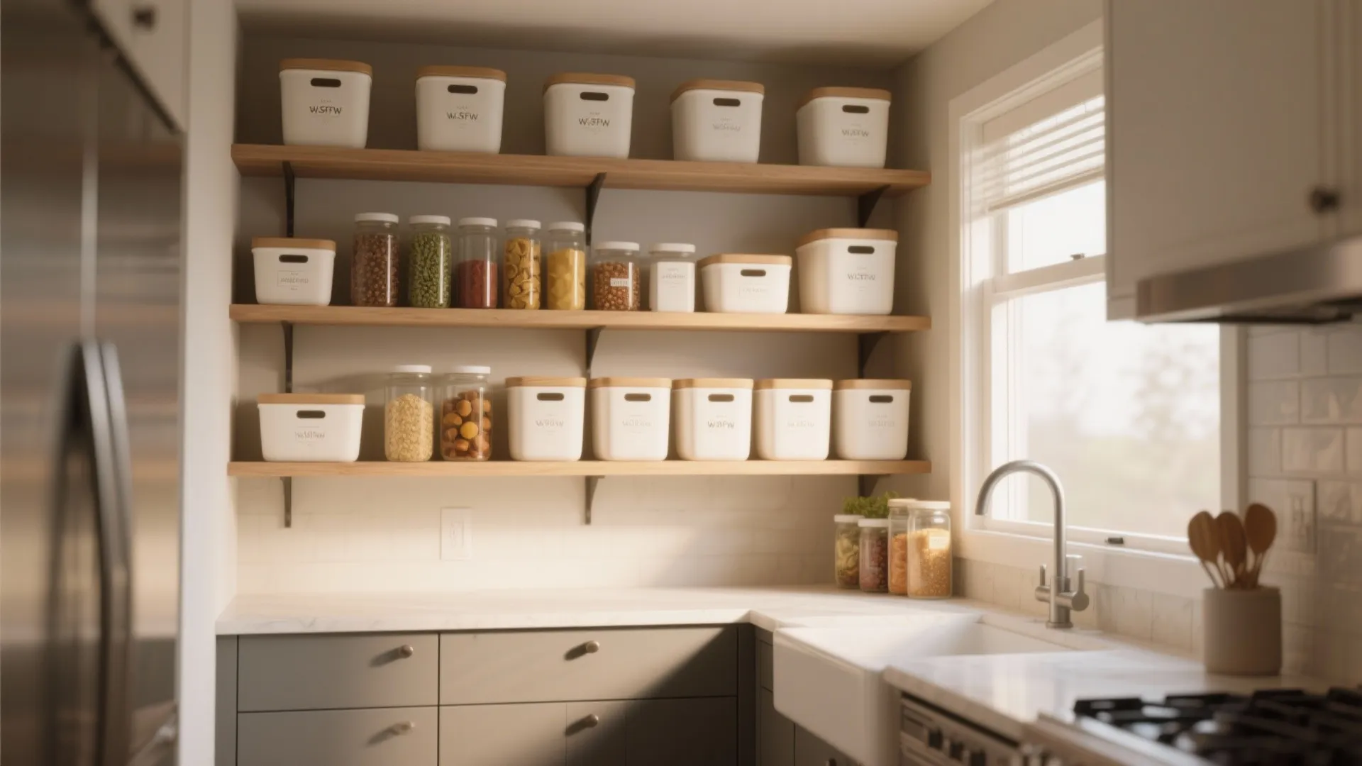 Idea 8: Open Pantry Wall