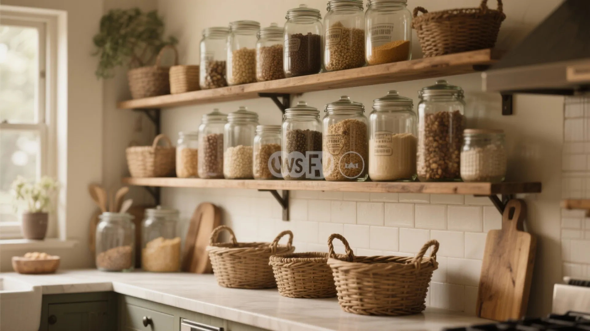 6. Open Pantry Wall