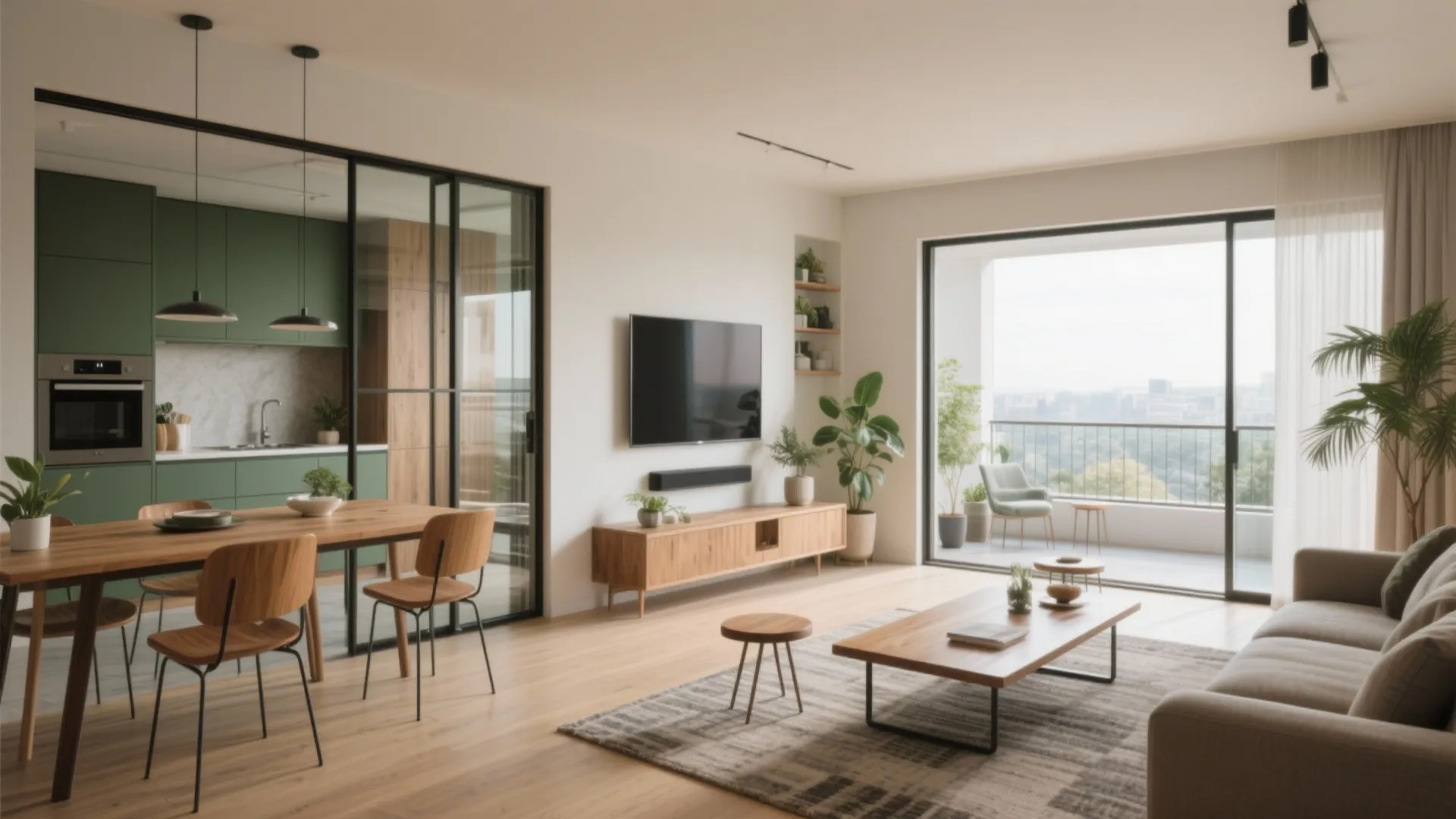 Open-Plan Living with Sliding Pocket Doors