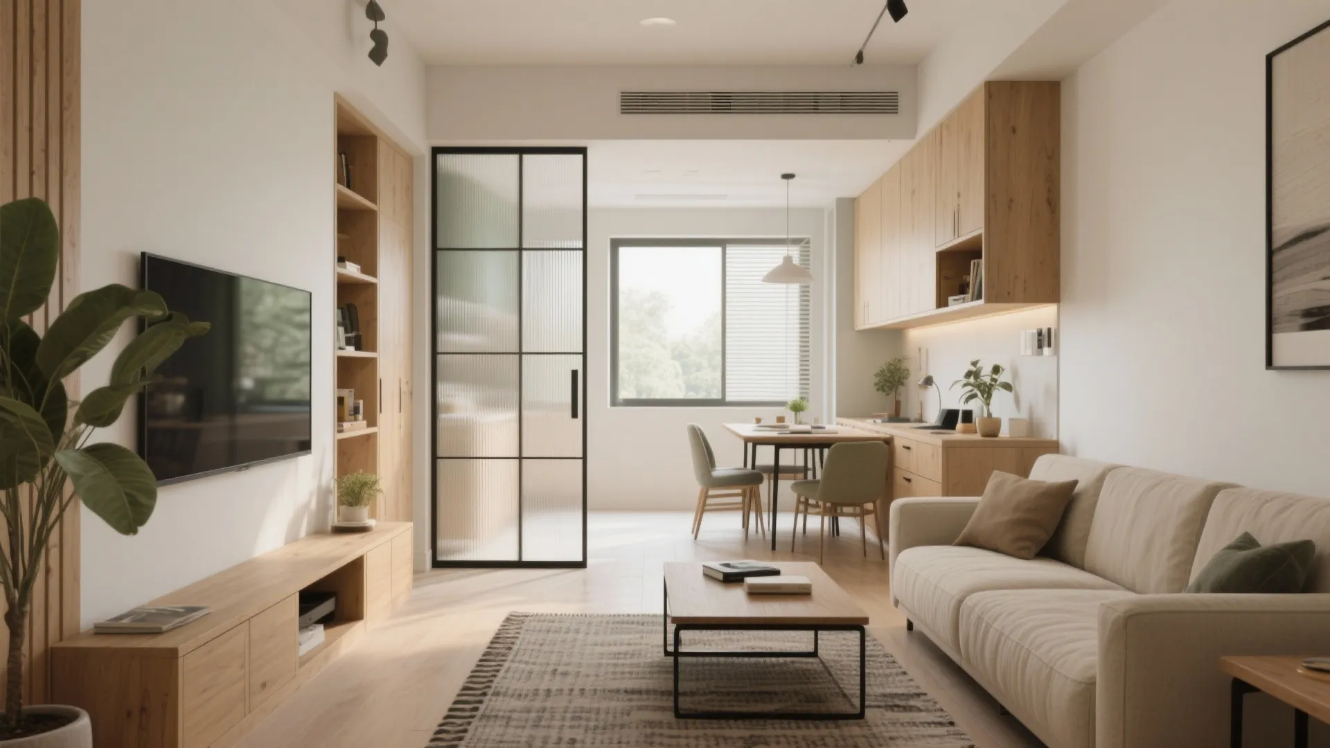 Open-plan zoning that breathes