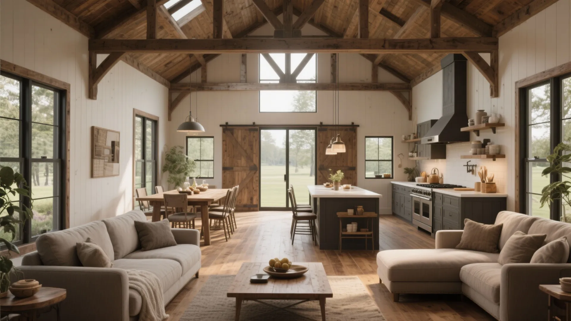 1. Centralized Open Living Space