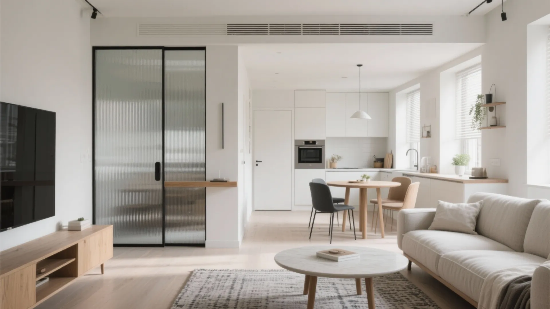 Open-plan Living with Discreet Boundaries