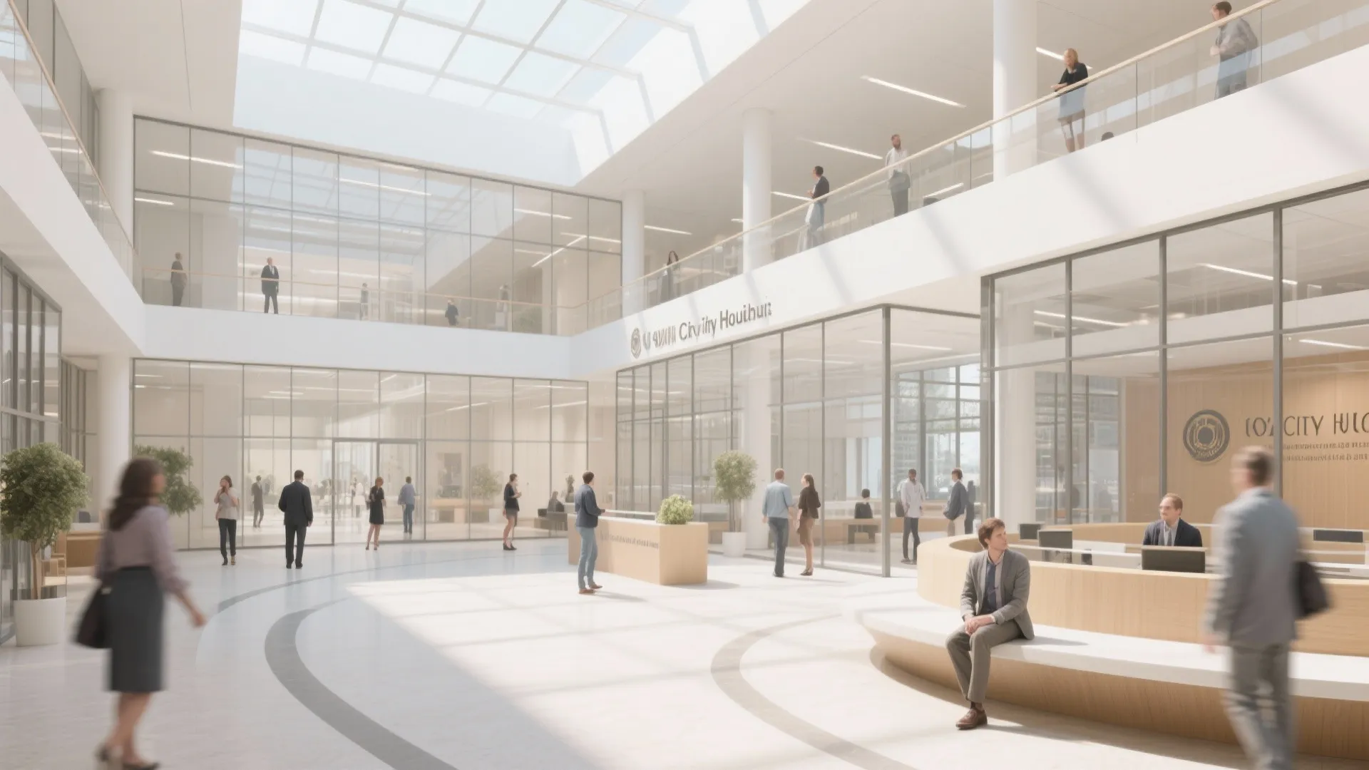 Idea 1: Open-plan public areas