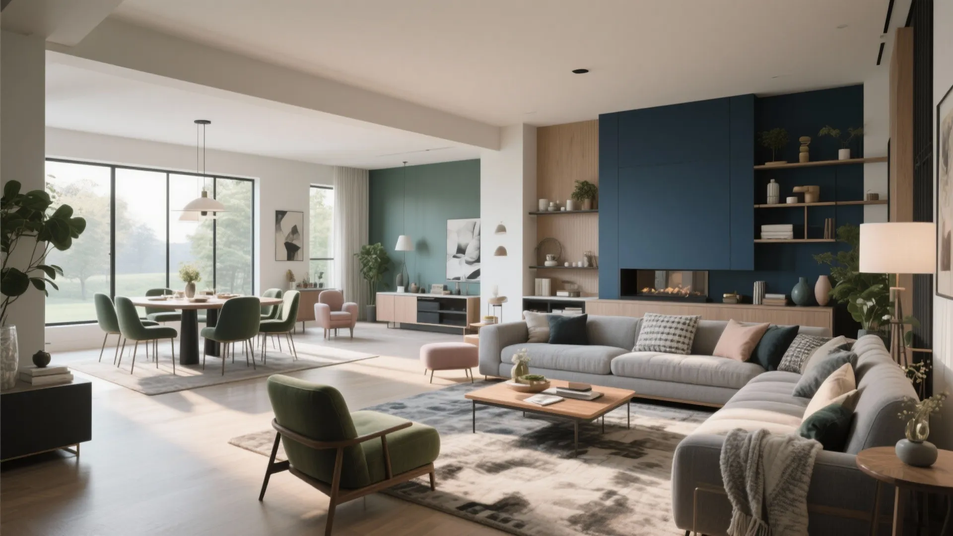 5 Living Room & Dining Room Color Ideas