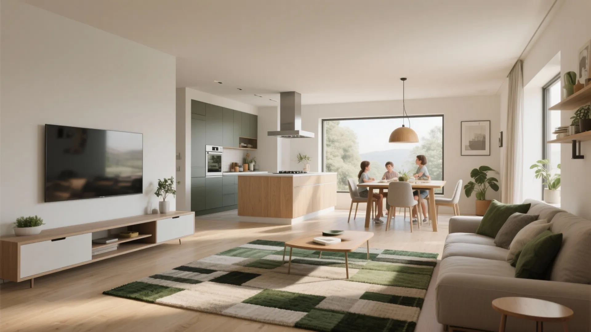 3. Open-plan living with defined pockets