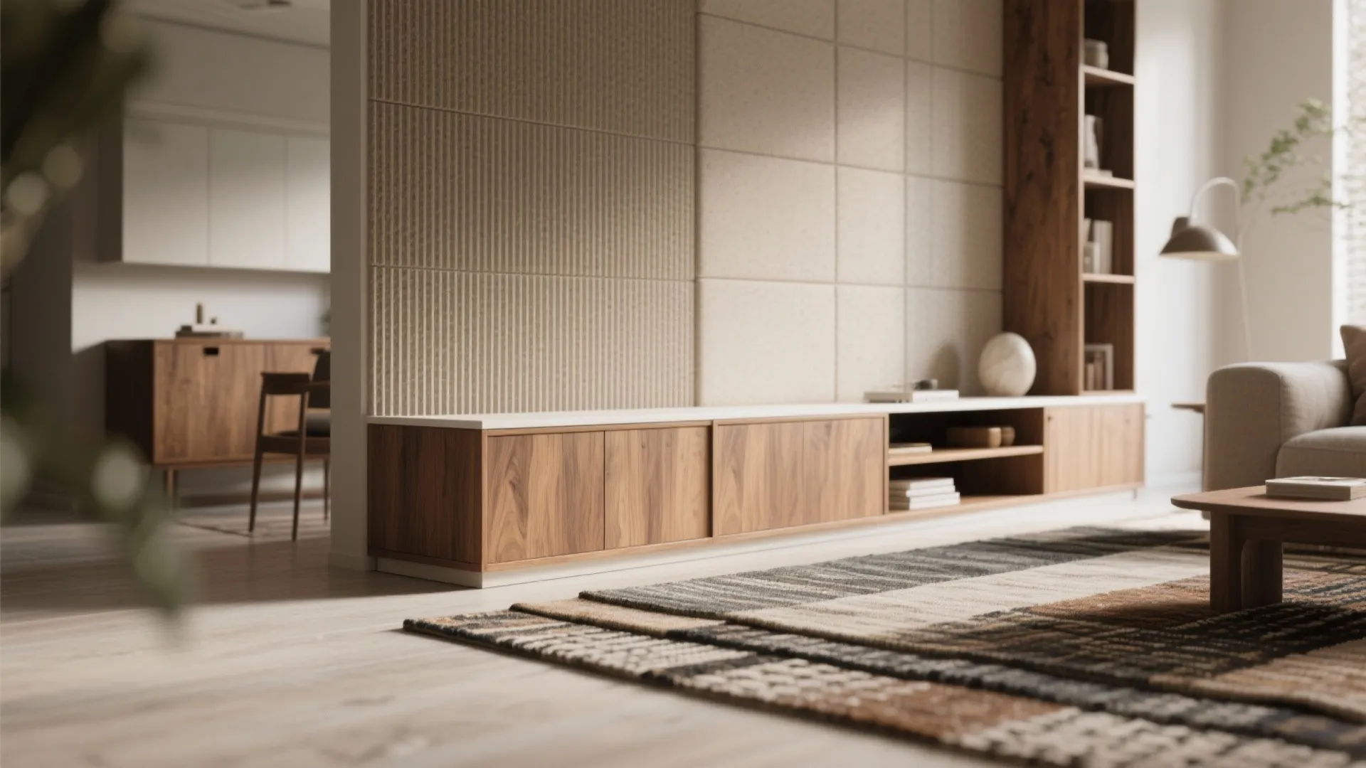 Open-plan living with defined zones