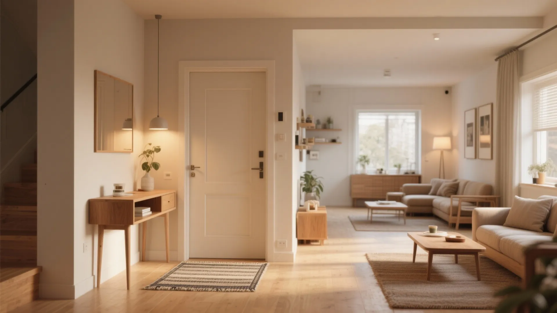 5. Open-Plan Flow with a Defined Entry