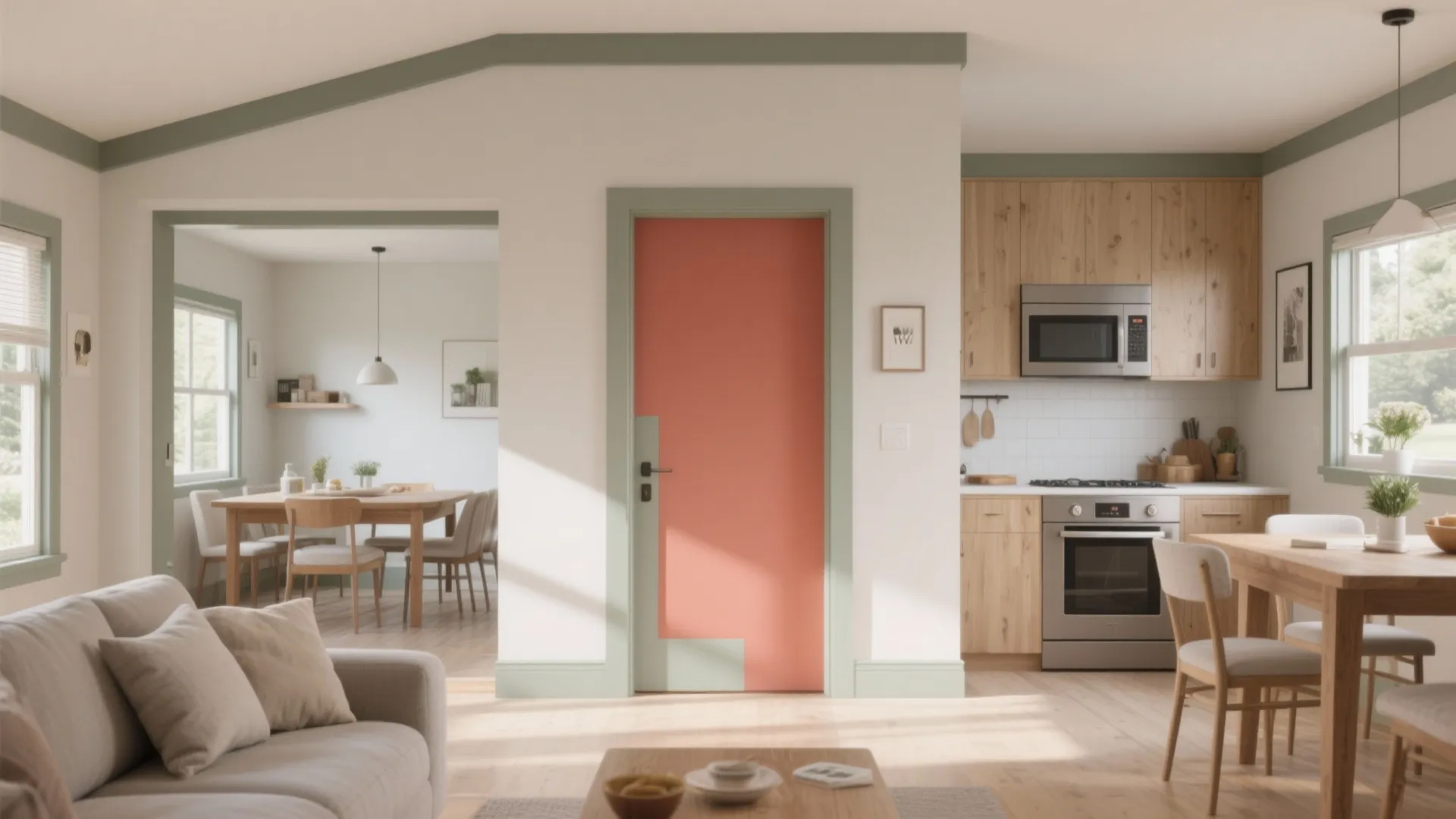 5. Use trim color to guide focal points and transitions