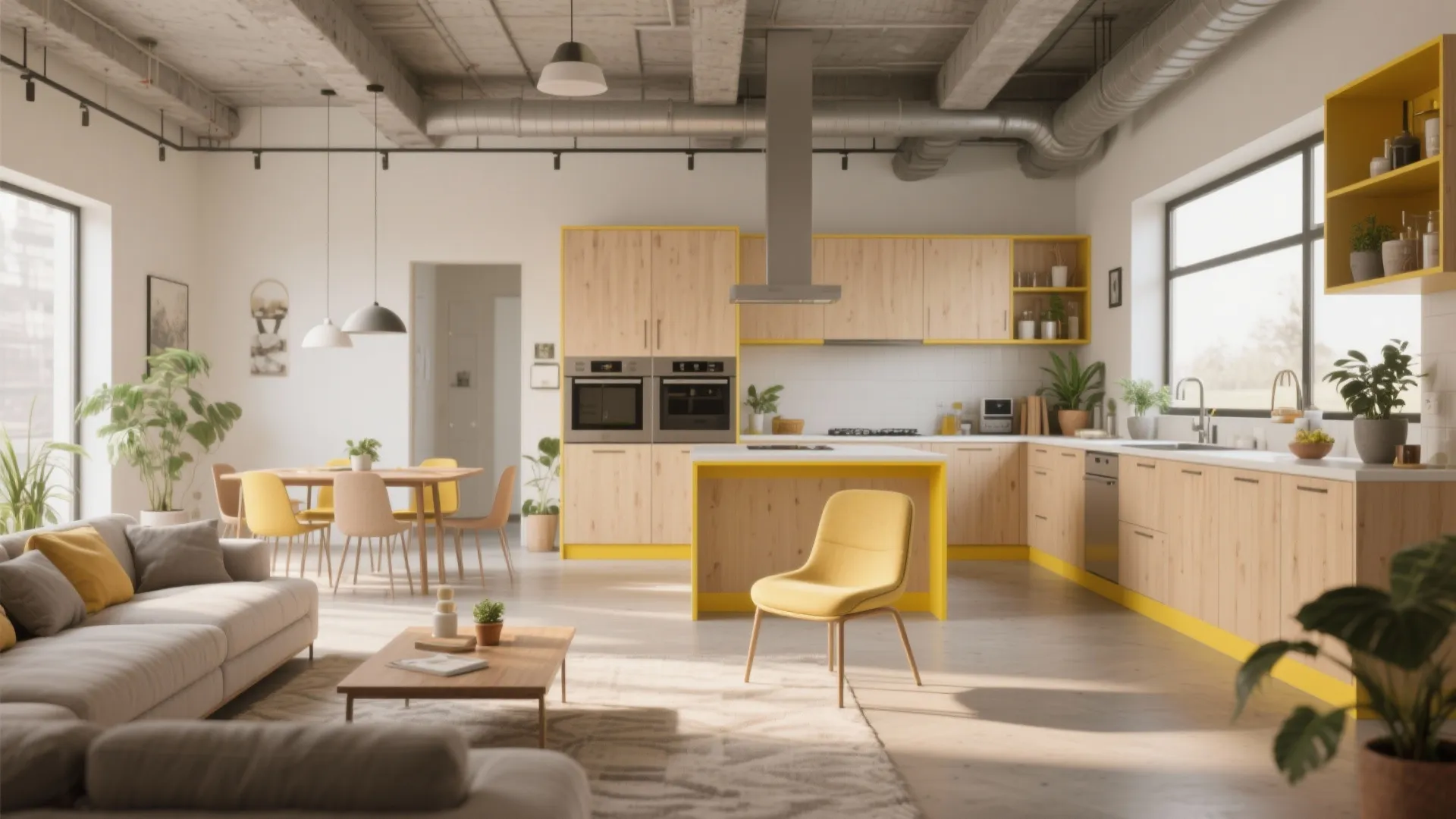 3. Open-plan Harmony: tie living room to kitchen