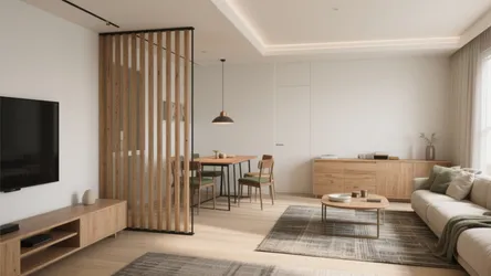 5 drawing room and dining room partition designs